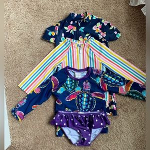 Girl’s Baby Bathing Suits Size 12M